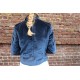 Biker Jacket Blue Velvet 